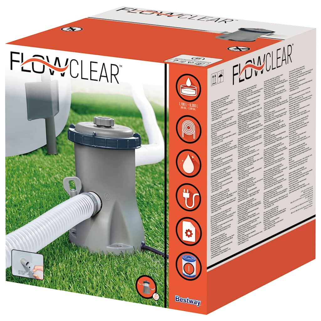 Zwembadfilterpomp Flowclear 1.249 L is nu te koop bij PeponiXL, paradijselijk wonen!