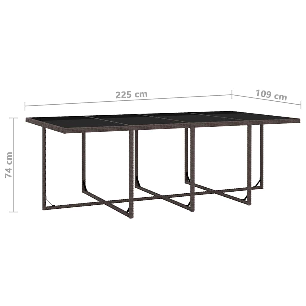 13-delige Tuinset met kussens poly rattan bruin is nu te koop bij PeponiXL, paradijselijk wonen!
