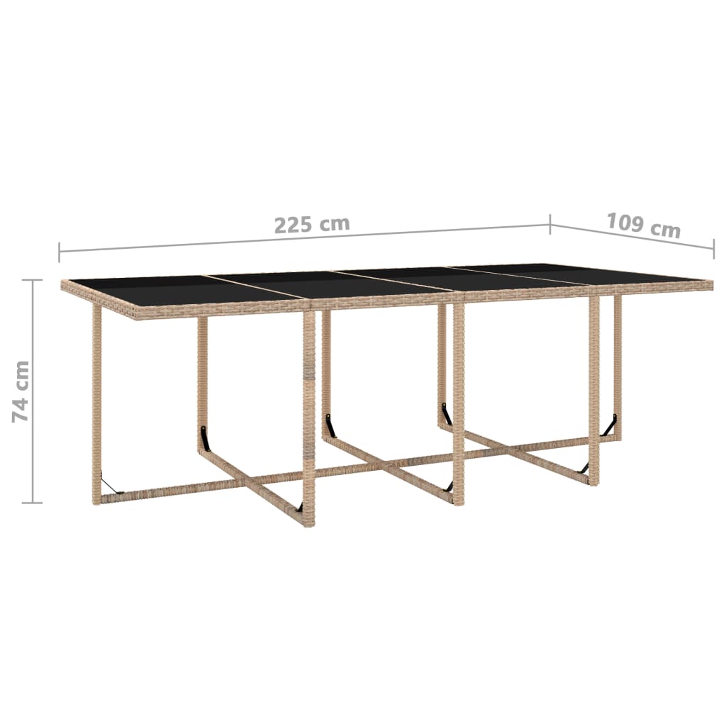 13-delige Tuinset met kussens poly rattan beige is nu te koop bij PeponiXL, paradijselijk wonen!