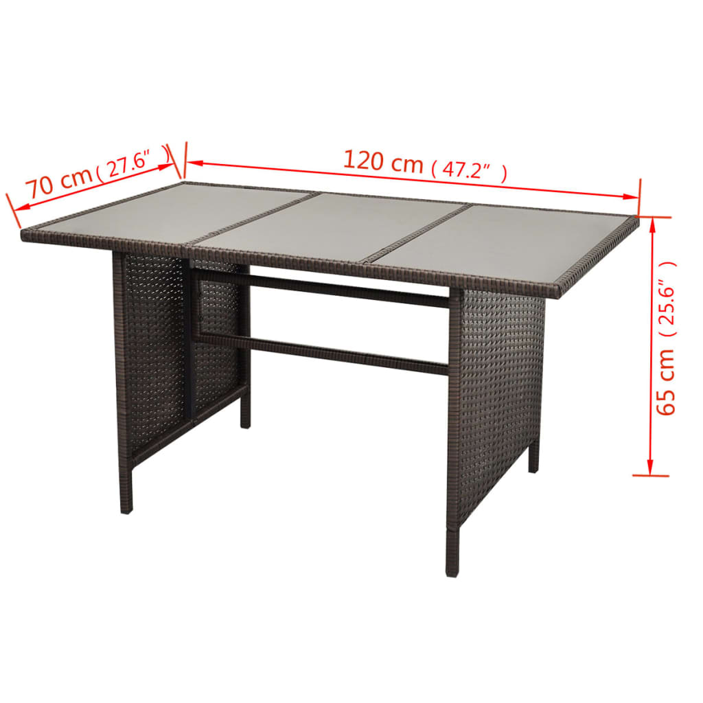 4-delige Loungeset met kussens poly rattan bruin is nu te koop bij PeponiXL, paradijselijk wonen!