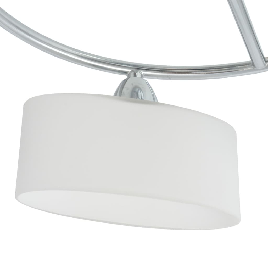 Plafondlamp met ellipsvormige glazen kappen 5xE14 200W is nu te koop bij PeponiXL, paradijselijk wonen!