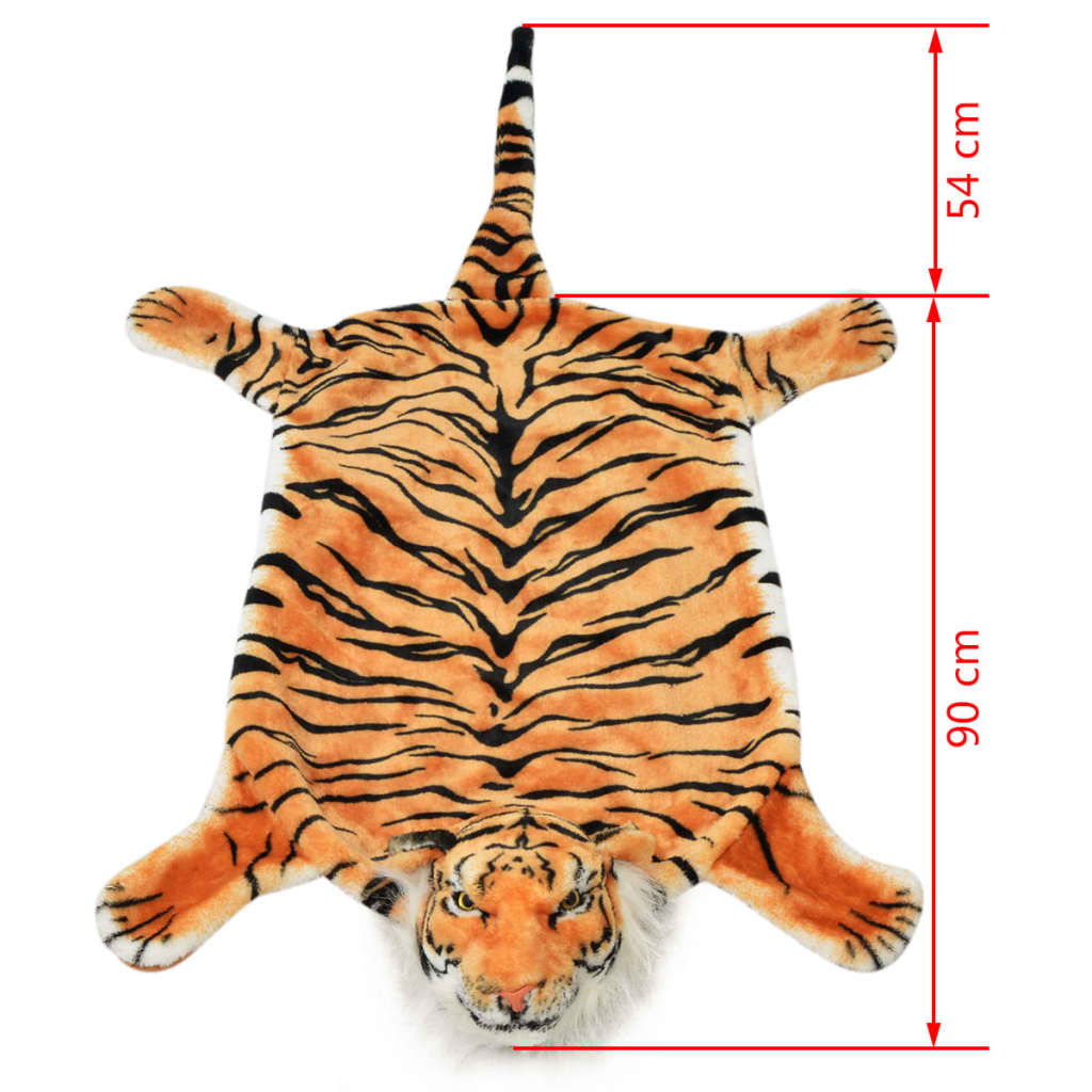 Tijgervloerkleed pluche 144 cm bruin is nu te koop bij PeponiXL, paradijselijk wonen!