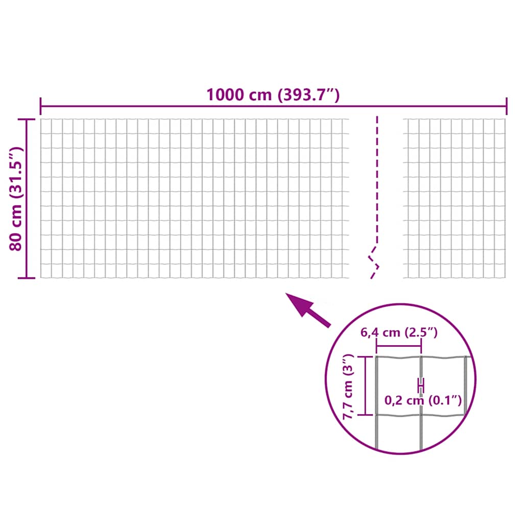 Euro hek 10x0,8 m staal grijs is nu te koop bij PeponiXL, paradijselijk wonen!