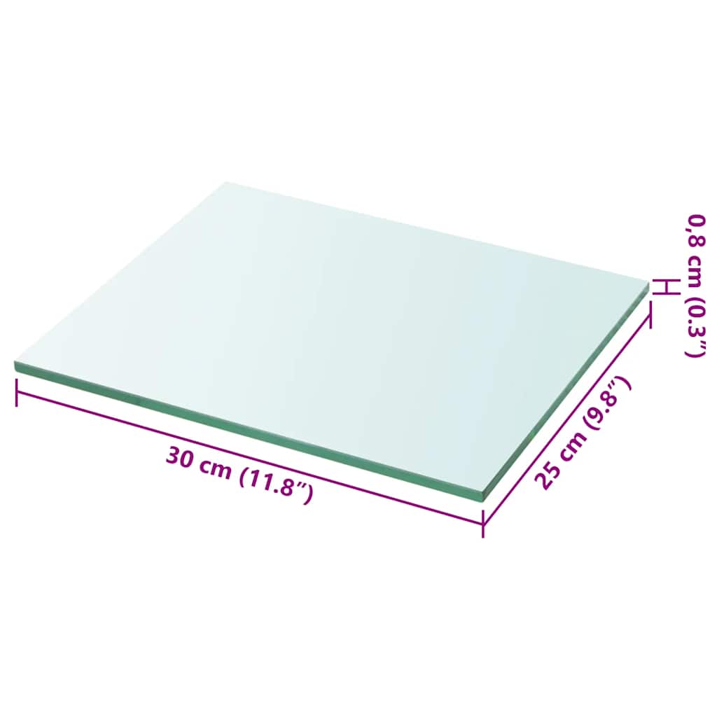 Wandschap transparant 30x25 cm glas is nu te koop bij PeponiXL, paradijselijk wonen!