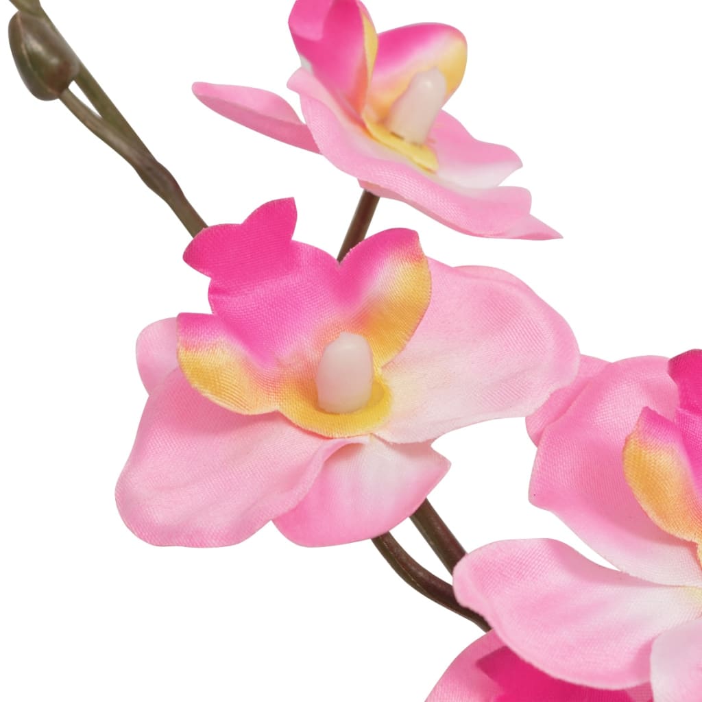 Kunstplant orchidee met pot 30 cm roze is nu te koop bij PeponiXL, paradijselijk wonen!