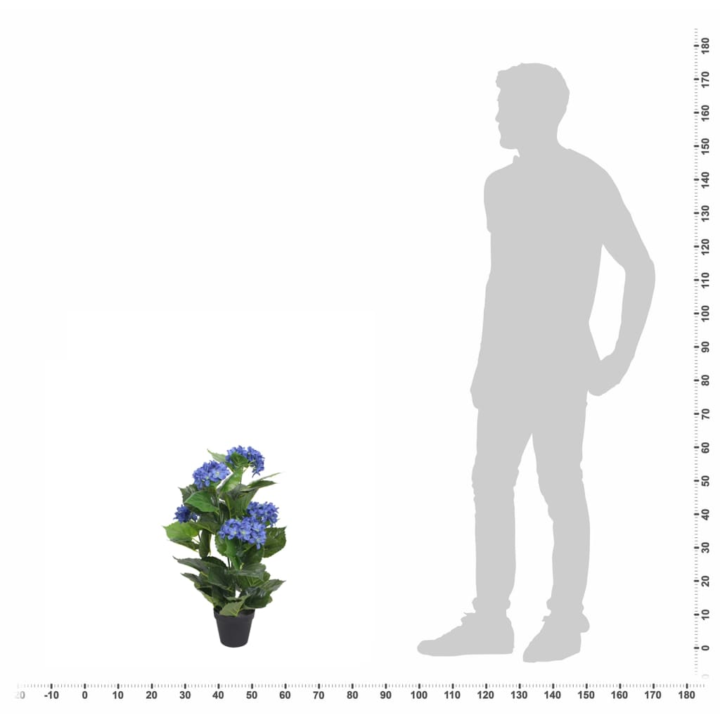 Kunst hortensia plant met pot 60 cm blauw is nu te koop bij PeponiXL, paradijselijk wonen!