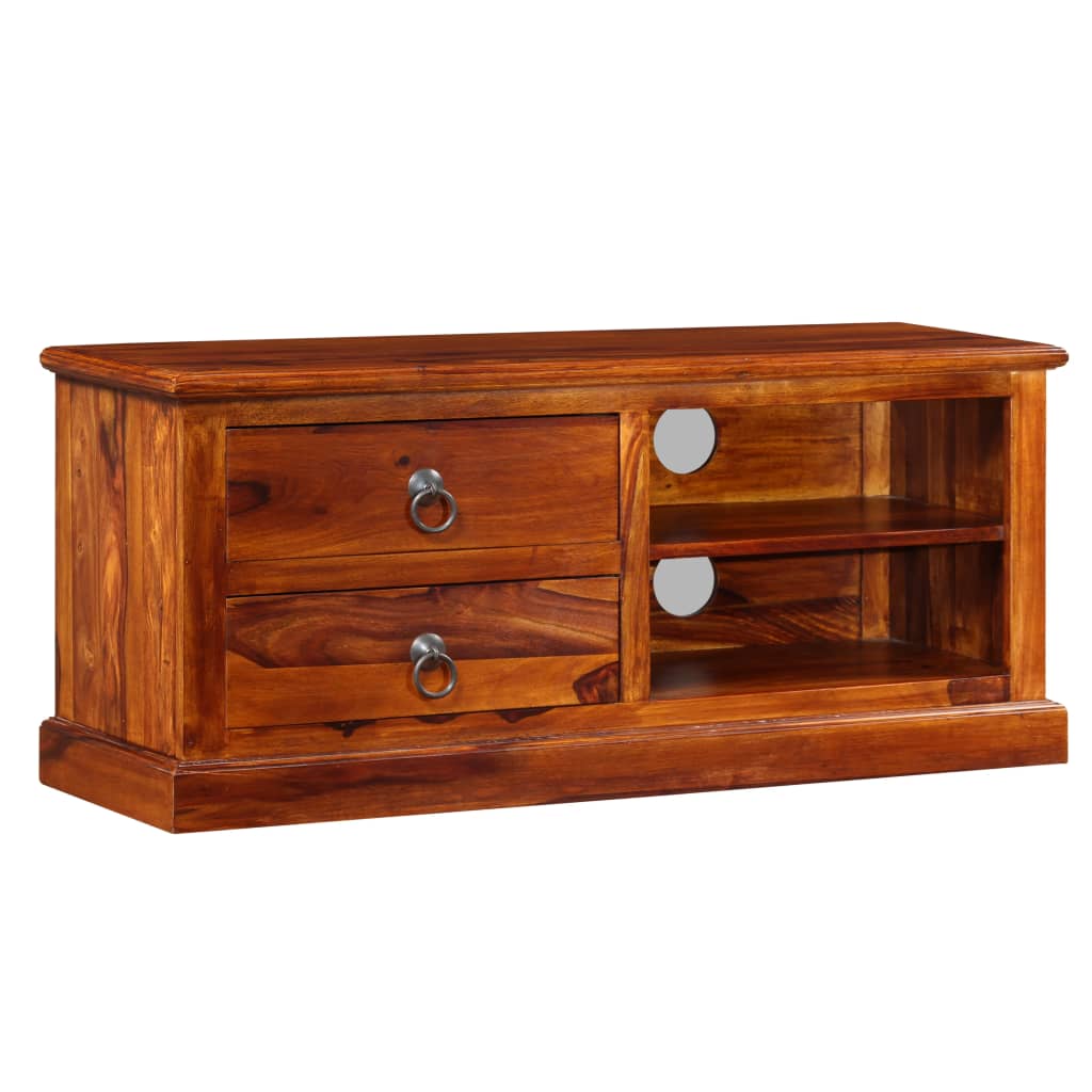 Tv-meubel 90x30x40 cm massief acaciahout is nu te koop bij PeponiXL, paradijselijk wonen!