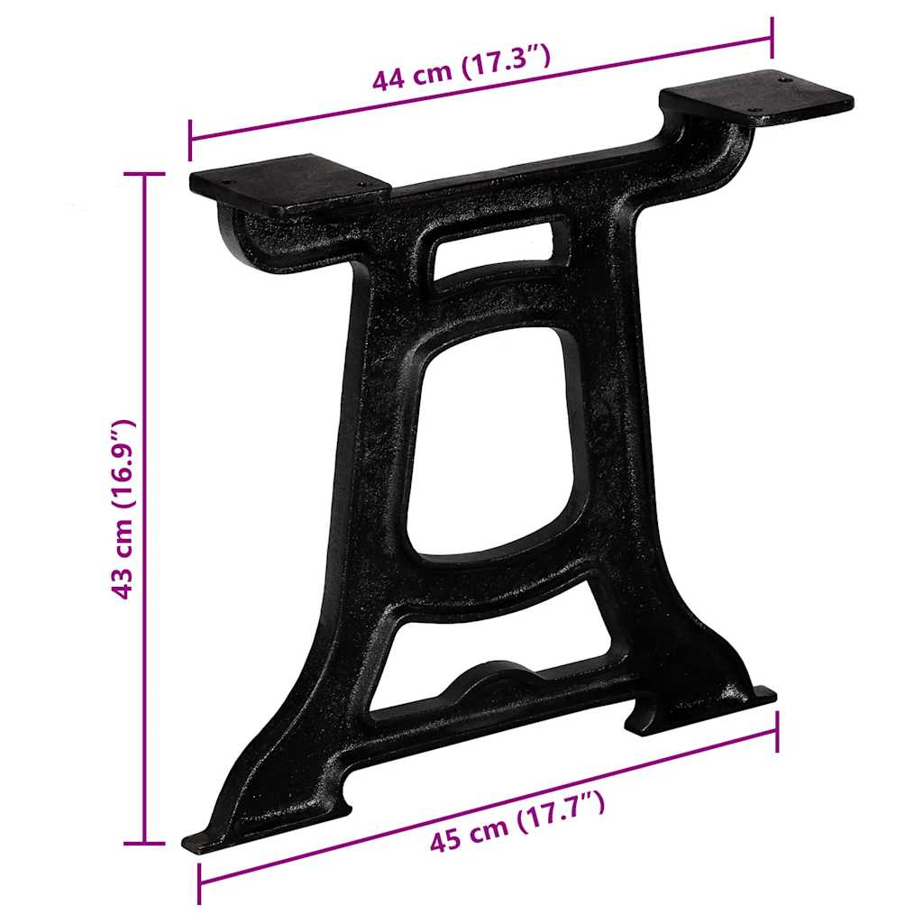 Salontafelpoten 2 st Y-frame gietijzer is nu te koop bij PeponiXL, paradijselijk wonen!