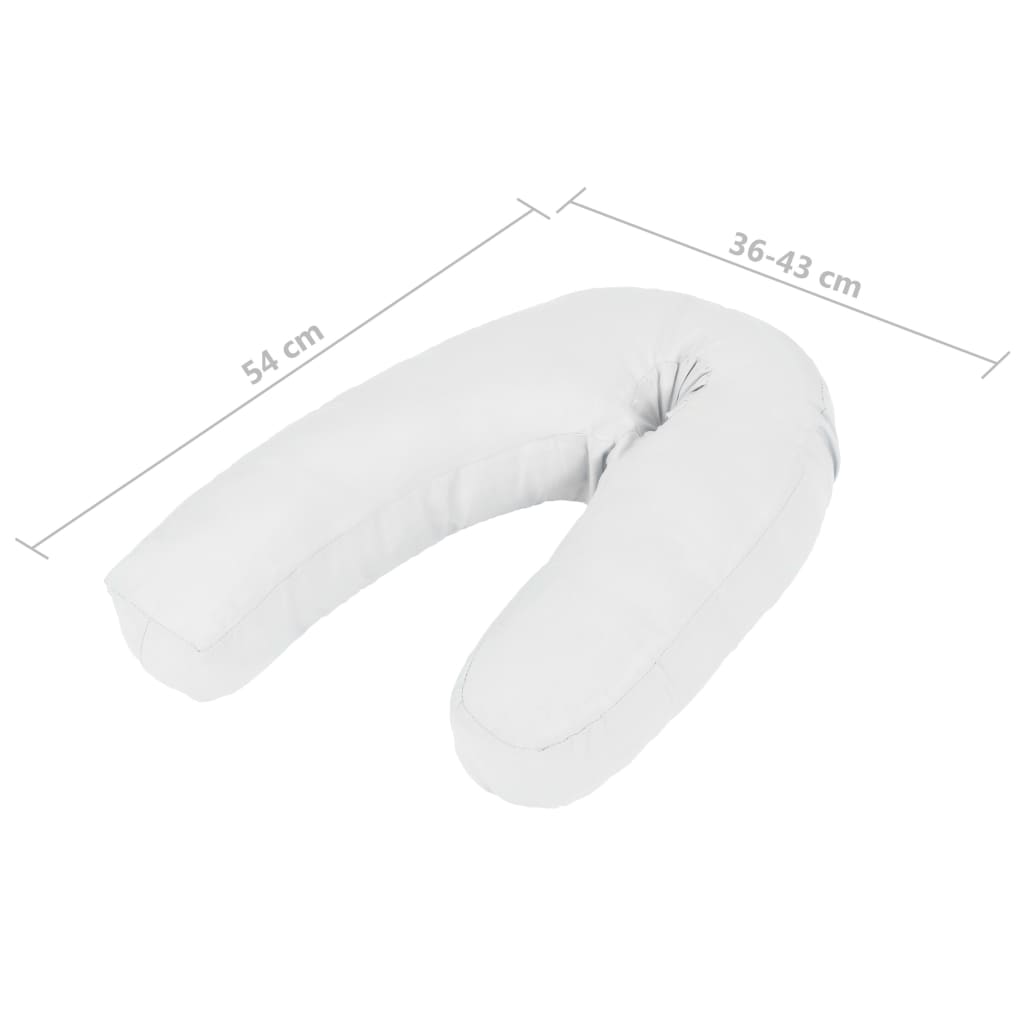 Zwangerschapskussen J-vormig 54x(36-43) cm wit is nu te koop bij PeponiXL, paradijselijk wonen!