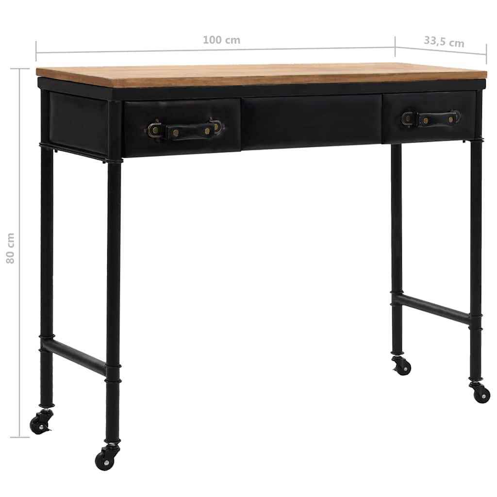 Wandtafel 100x33,5x80 cm MDF en vurenhout is nu te koop bij PeponiXL, paradijselijk wonen!