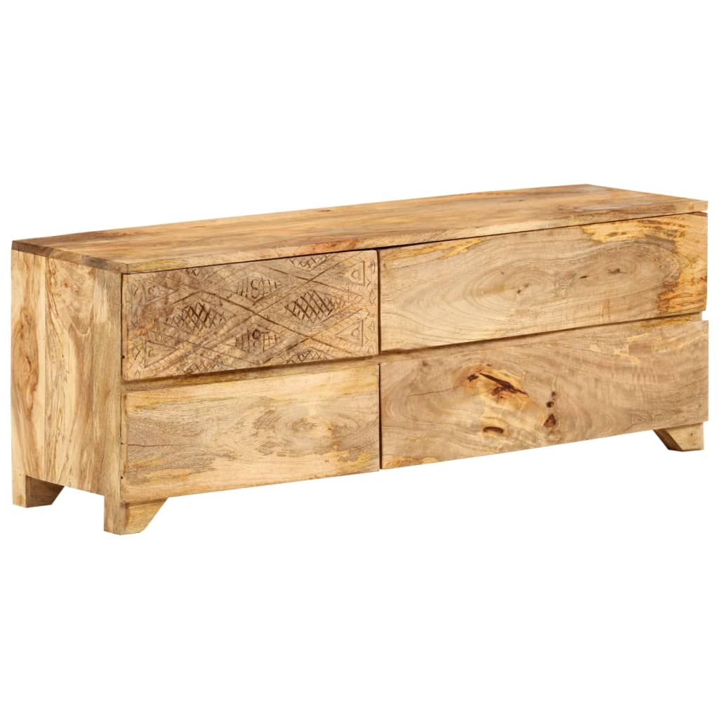 Tv-meubel 110x30x40 cm massief mangohout is nu te koop bij PeponiXL, paradijselijk wonen!
