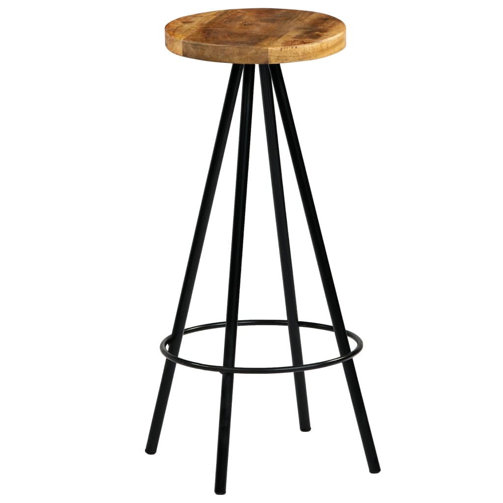 Barkrukken 2 st massief mangohout is nu te koop bij PeponiXL, paradijselijk wonen!