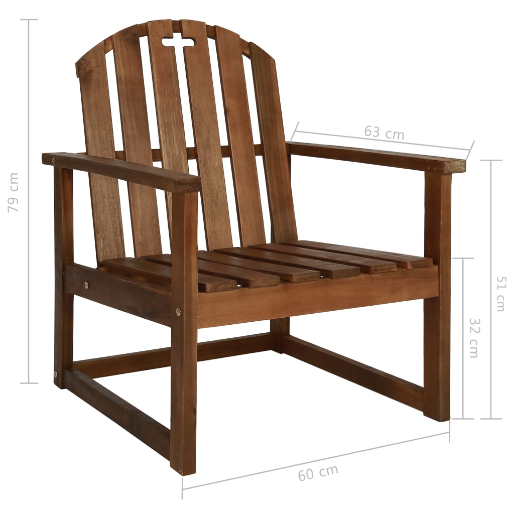 Tuinstoelen 2 st massief acaciahout is nu te koop bij PeponiXL, paradijselijk wonen!