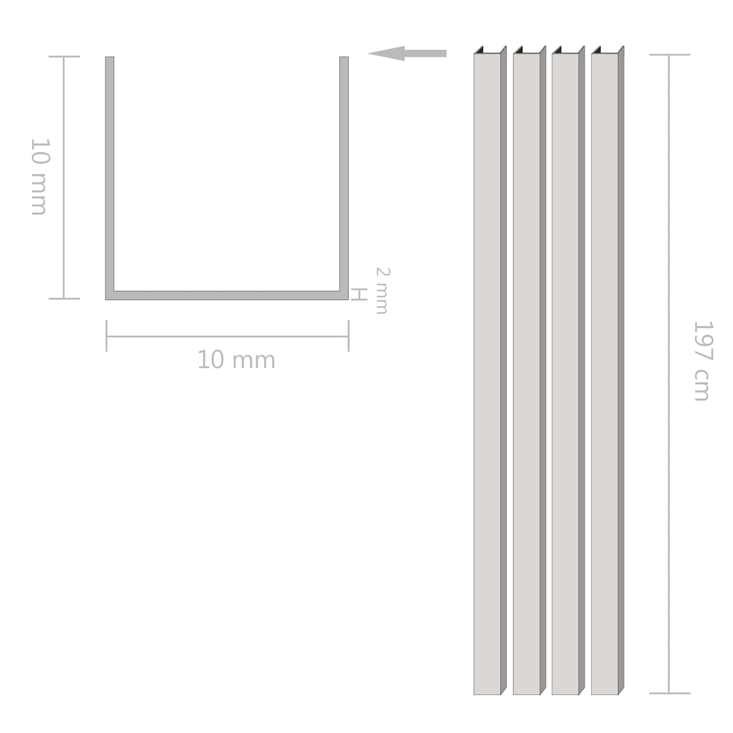 Moulding Aluminium is nu te koop bij PeponiXL, paradijselijk wonen!