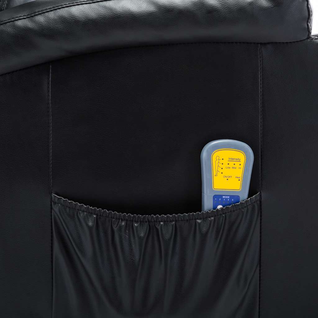 Massagestoel schommelend kunstleer zwart is nu te koop bij PeponiXL, paradijselijk wonen!