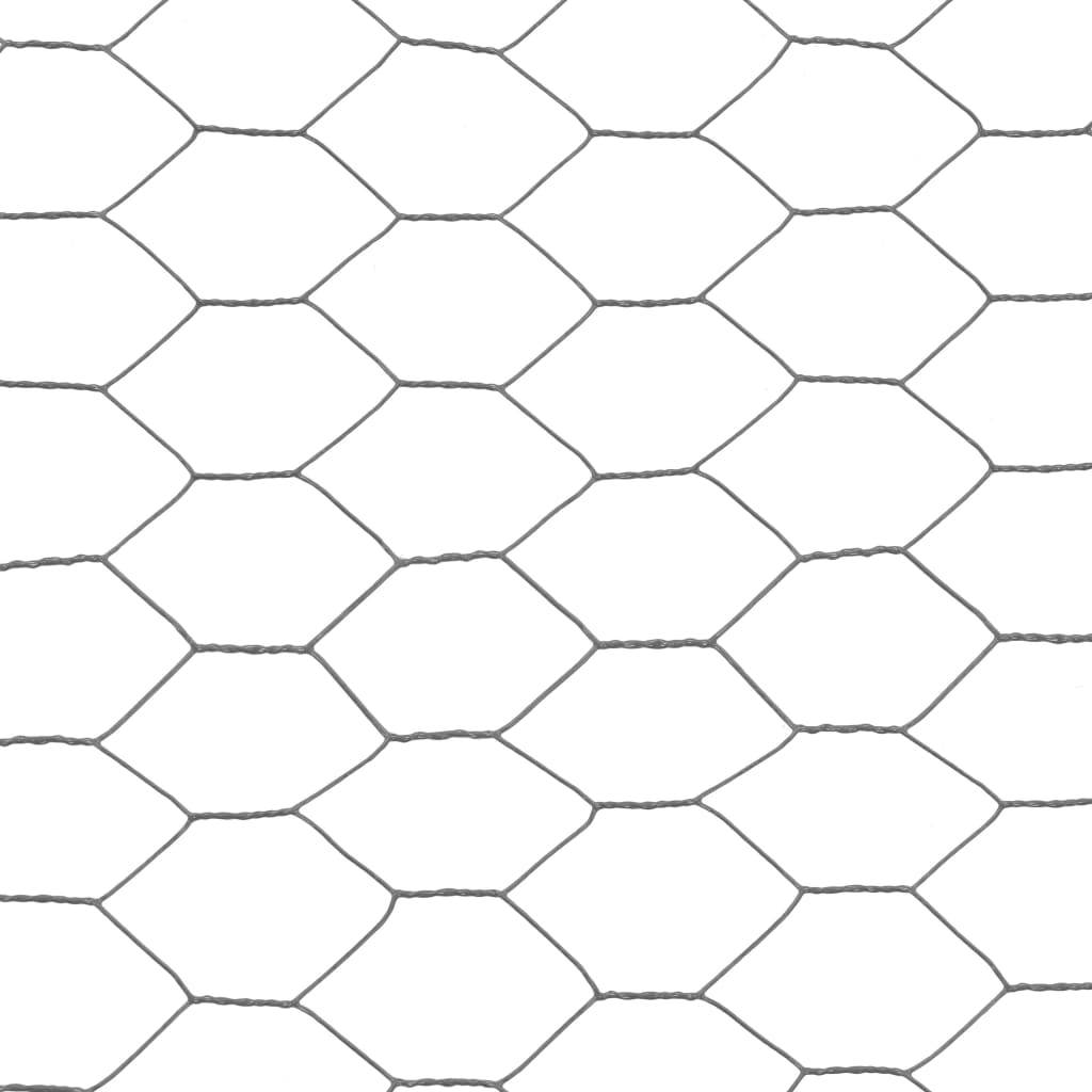 Kippengaas 25x1,5 m staal met PVC coating grijs is nu te koop bij PeponiXL, paradijselijk wonen!