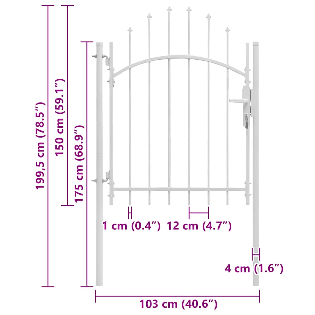 Tuinpoort Woerden staal 1x1,5m wit is nu te koop bij PeponiXL, paradijselijk wonen!