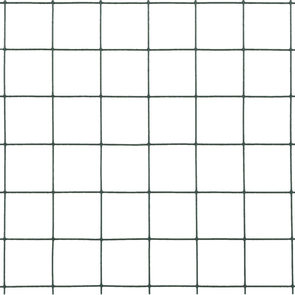 Kippengaas 10x0,5 m staal met PVC coating groen is nu te koop bij PeponiXL, paradijselijk wonen!