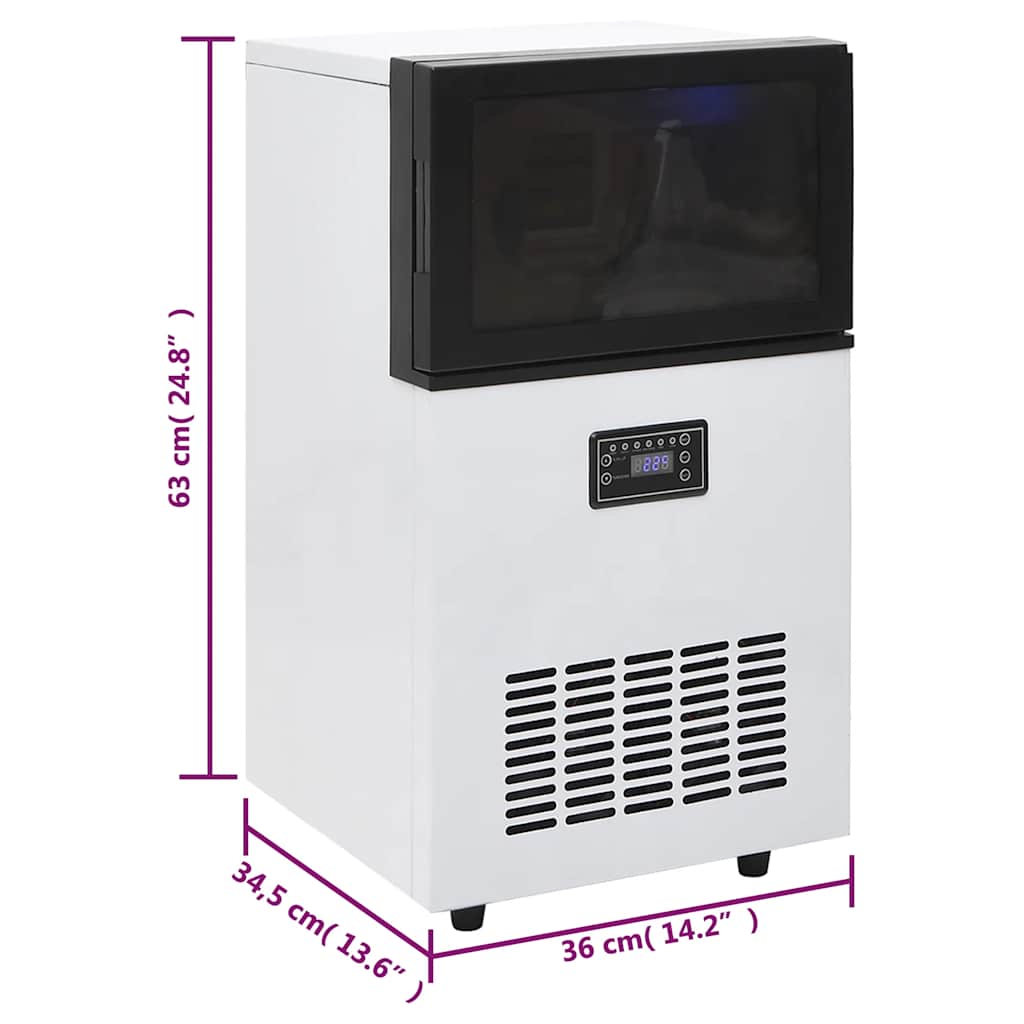 IJsblokjesmachine 45 kg/24 u zwart is nu te koop bij PeponiXL, paradijselijk wonen!