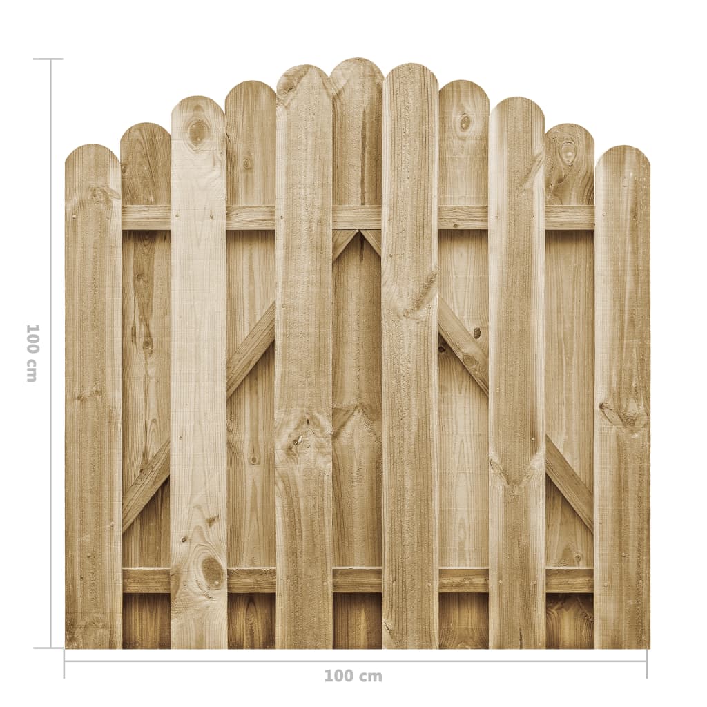 Poort 100x100 cm geïmpregneerd grenenhout is nu te koop bij PeponiXL, paradijselijk wonen!