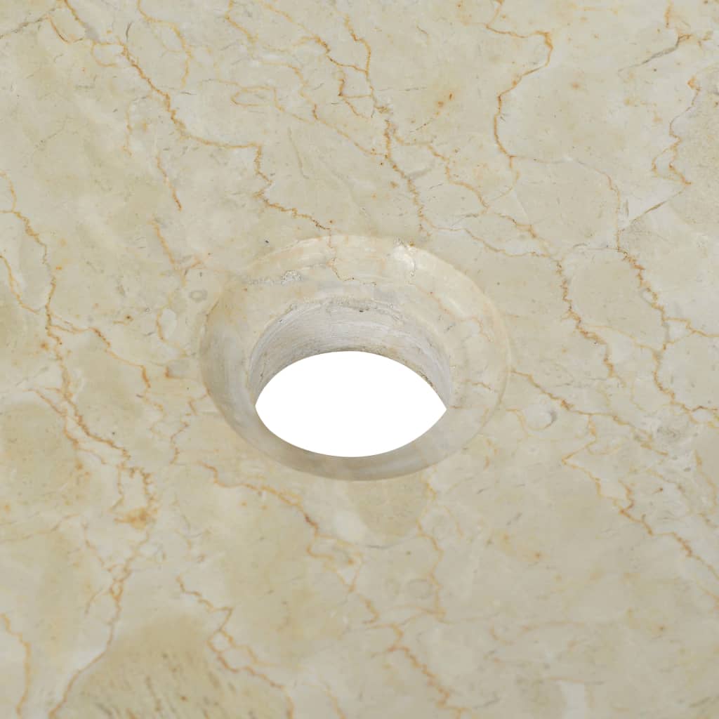 Gootsteen 50x35x12 cm marmer crème is nu te koop bij PeponiXL, paradijselijk wonen!