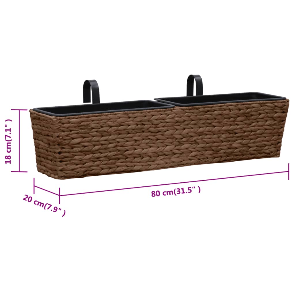 Plantenbakken 2 st waterhyacint bruin is nu te koop bij PeponiXL, paradijselijk wonen!