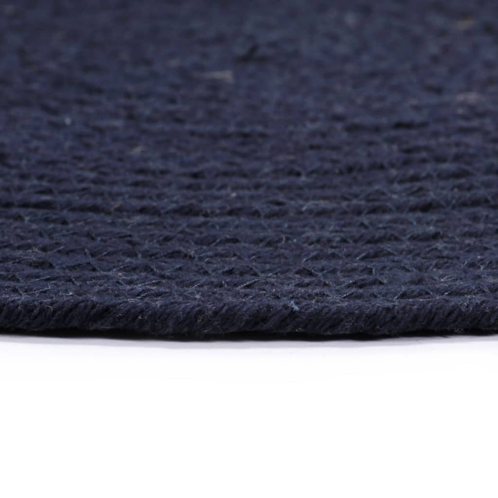 Placemats 6 st rond 38 cm katoen effen marineblauw is nu te koop bij PeponiXL, paradijselijk wonen!