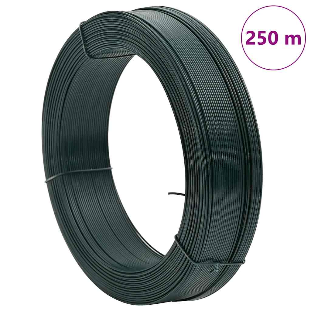 Hekbinddraad 250 m 2,3/3,8 mm staal zwartachtig groen is nu te koop bij PeponiXL, paradijselijk wonen!