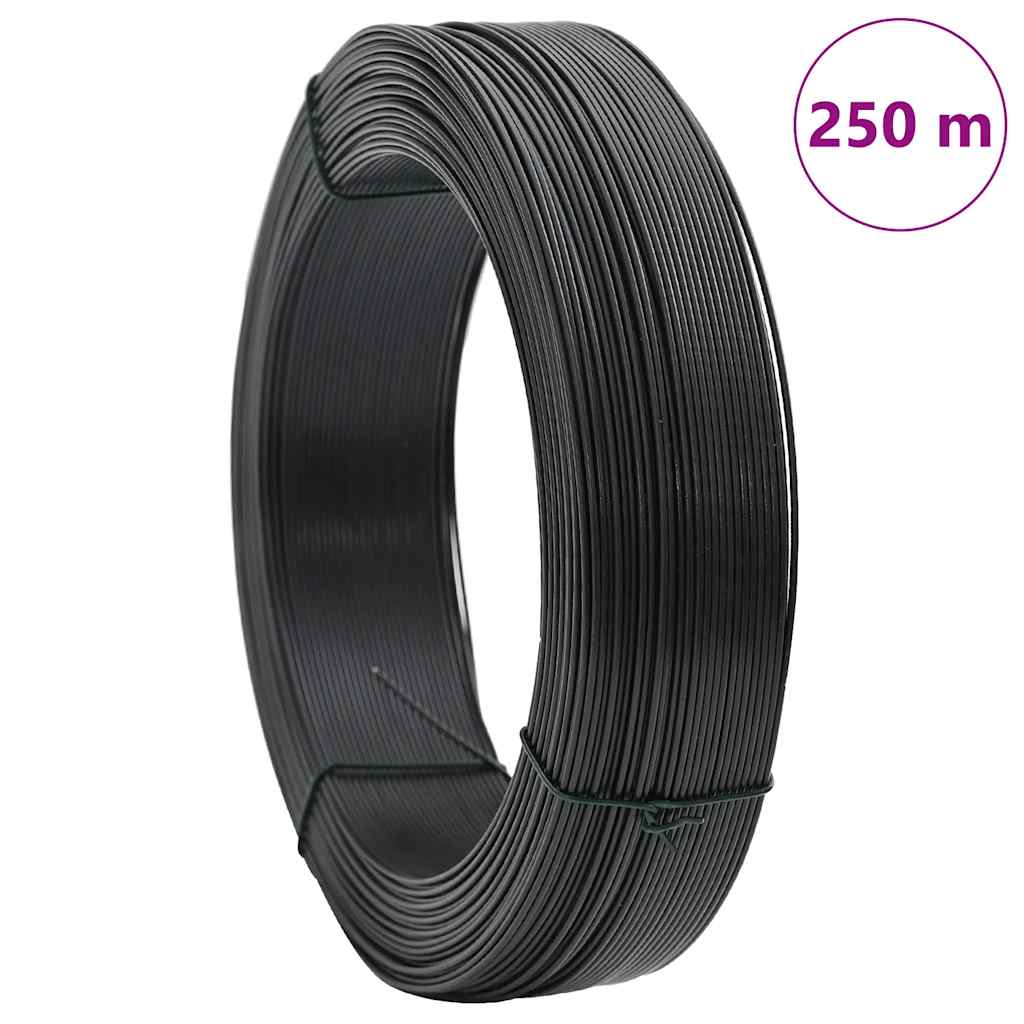 Hekbinddraad 250 m 2,3/3,8 mm staal antraciet is nu te koop bij PeponiXL, paradijselijk wonen!