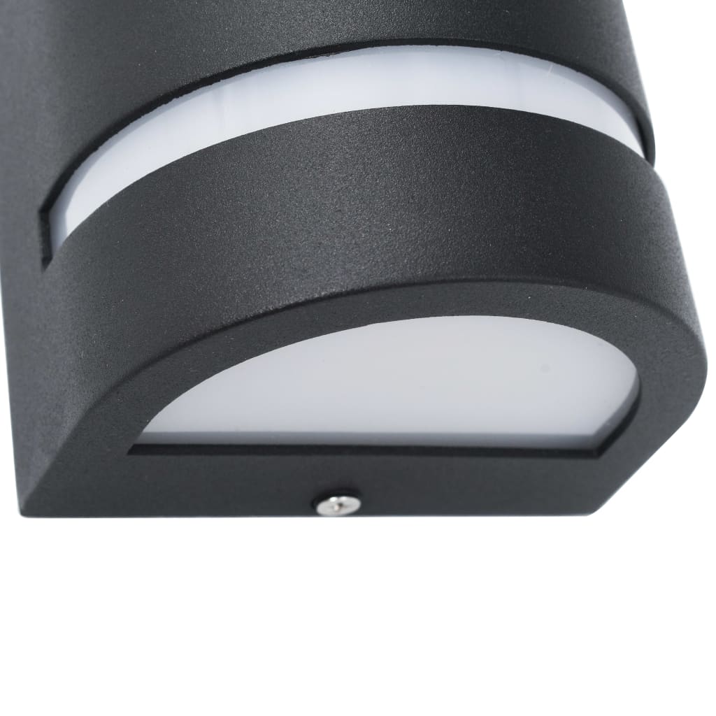 Buitenwandlampen 2 st 35 W halfrond zwart is nu te koop bij PeponiXL, paradijselijk wonen!