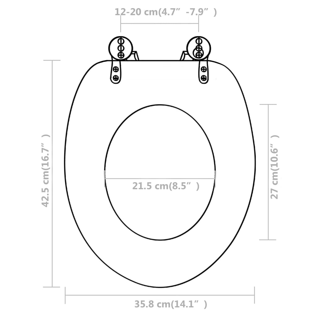 Toiletbrillen met deksels 2 st MDF wit is nu te koop bij PeponiXL, paradijselijk wonen!
