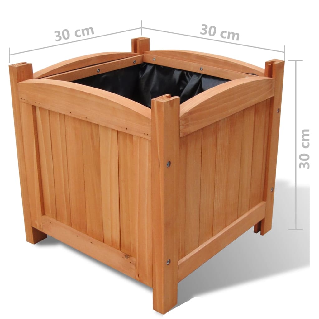 Plantenbakken verhoogd 4 st 30x30x30 cm is nu te koop bij PeponiXL, paradijselijk wonen!