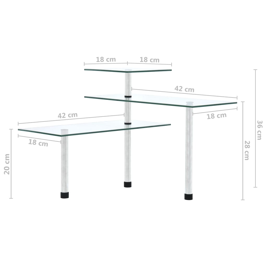 Hoekkastje keuken 3-laags gehard glas is nu te koop bij PeponiXL, paradijselijk wonen!