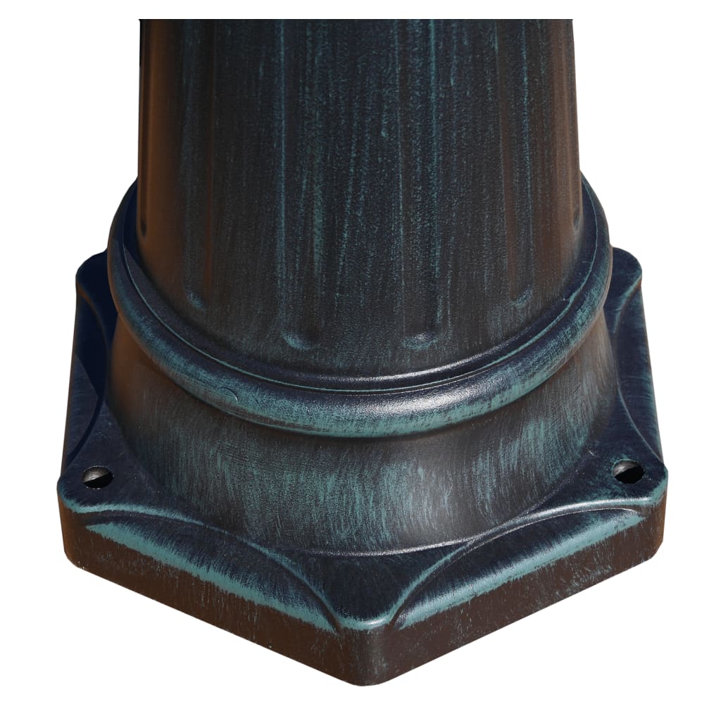 Tuinlantaarn met 3 armen 215 cm aluminium donkergroen/zwart is nu te koop bij PeponiXL, paradijselijk wonen!