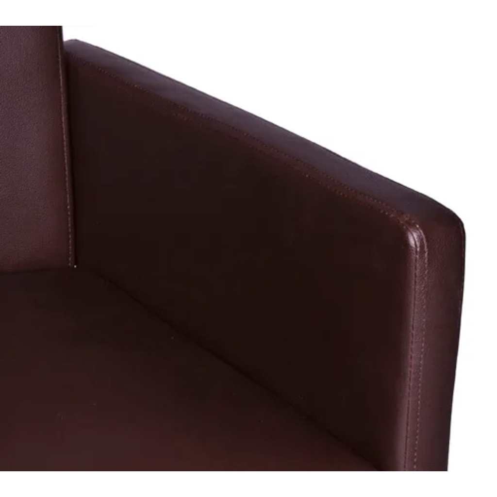 Eetkamerstoelen 2 st kunstleer bruin is nu te koop bij PeponiXL, paradijselijk wonen!