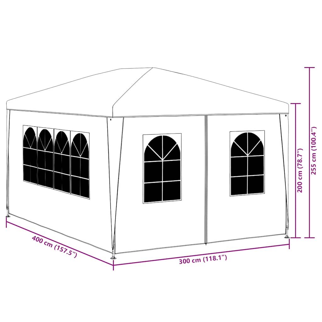 Partytent 3x4 m blauw is nu te koop bij PeponiXL, paradijselijk wonen!