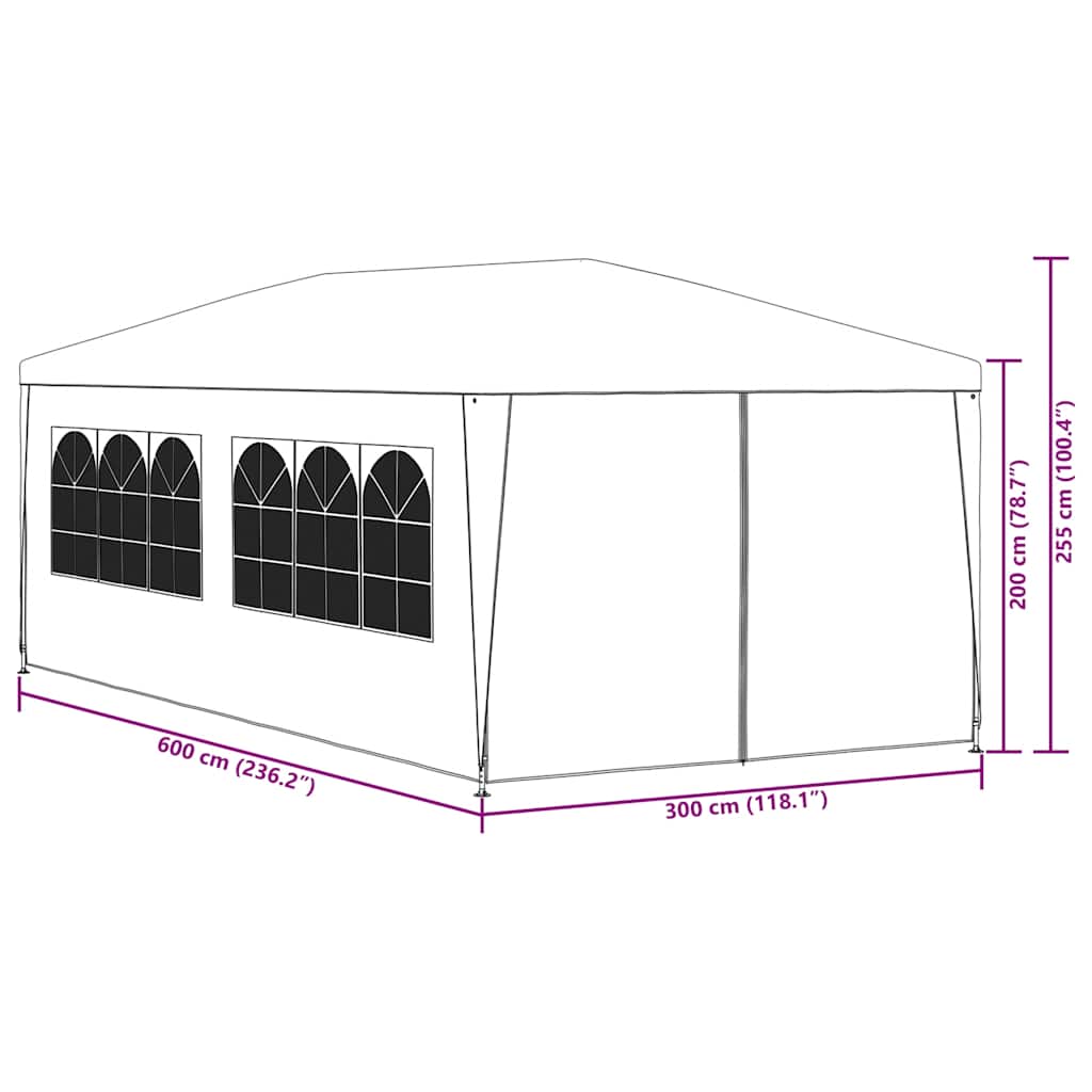 Partytent 3x6 m blauw is nu te koop bij PeponiXL, paradijselijk wonen!