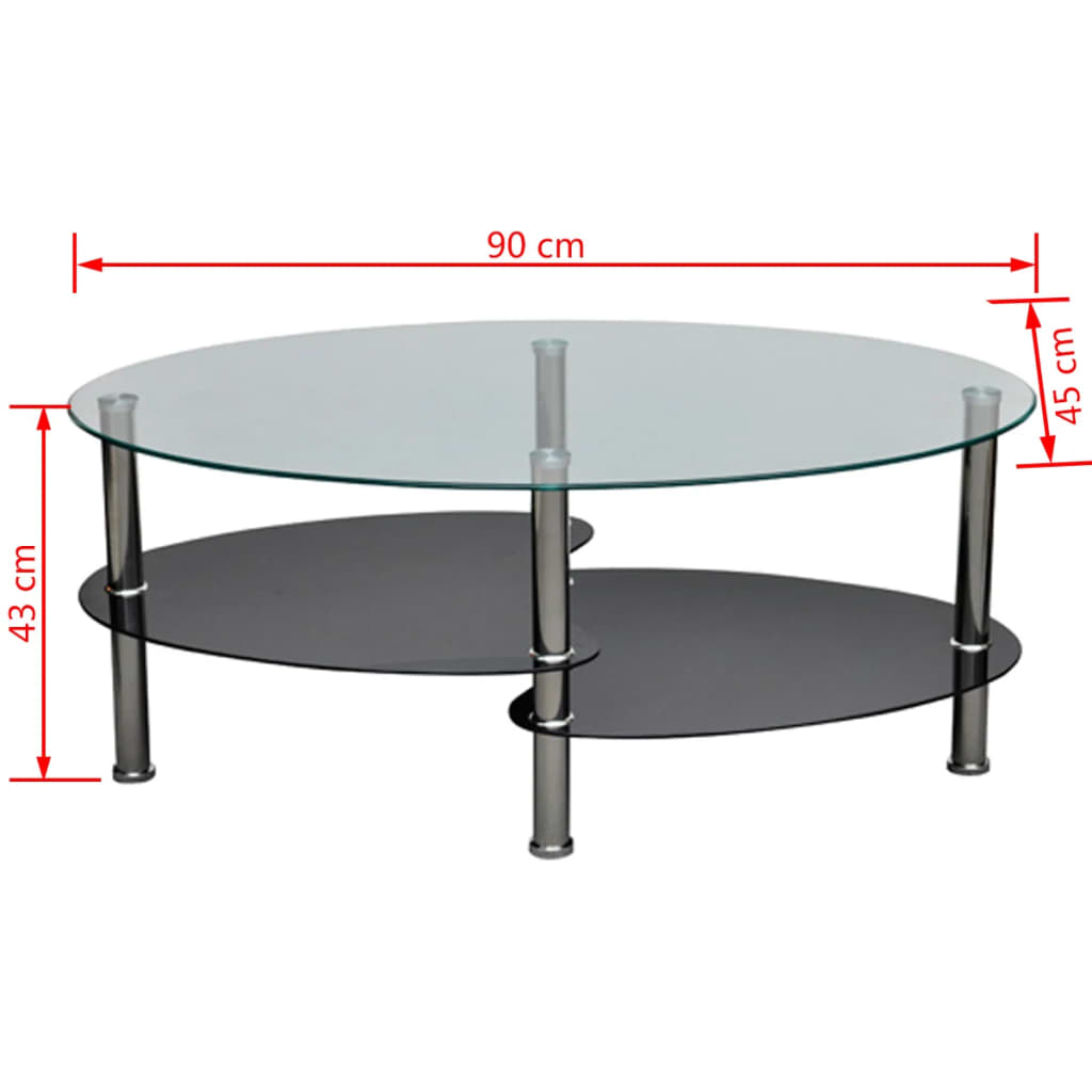 Salontafel met exclusief ontwerp zwart is nu te koop bij PeponiXL, paradijselijk wonen!