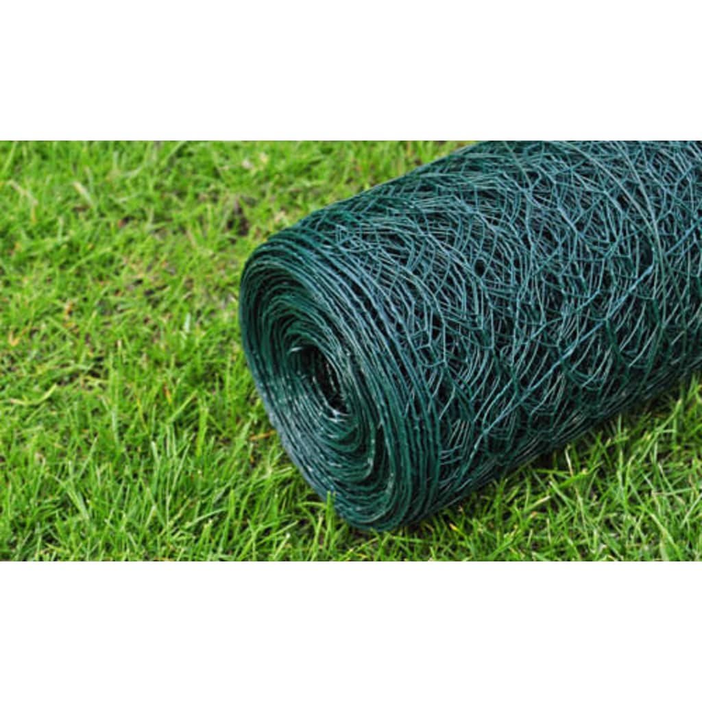 Kippengaas 25x1 m met PVC-coating groen is nu te koop bij PeponiXL, paradijselijk wonen!