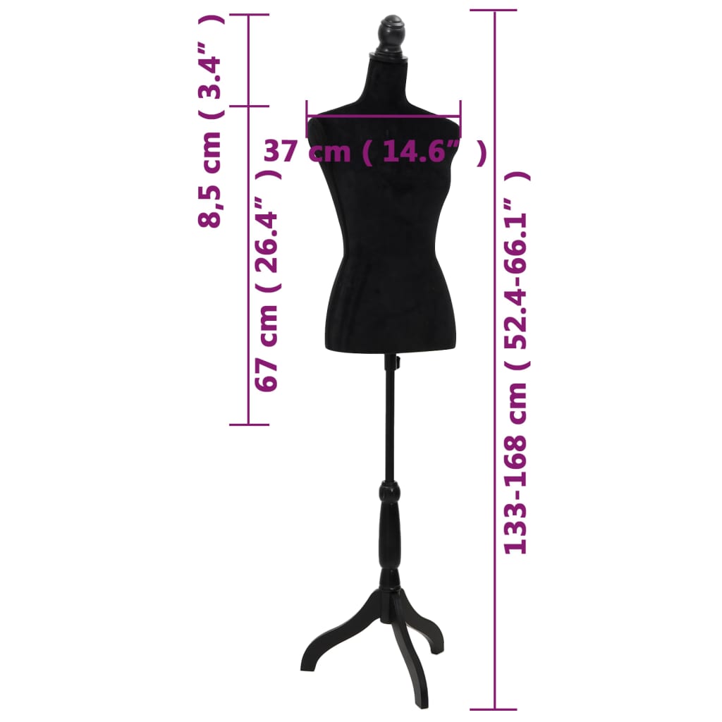 Etalagepop torso vrouw zwart is nu te koop bij PeponiXL, paradijselijk wonen!