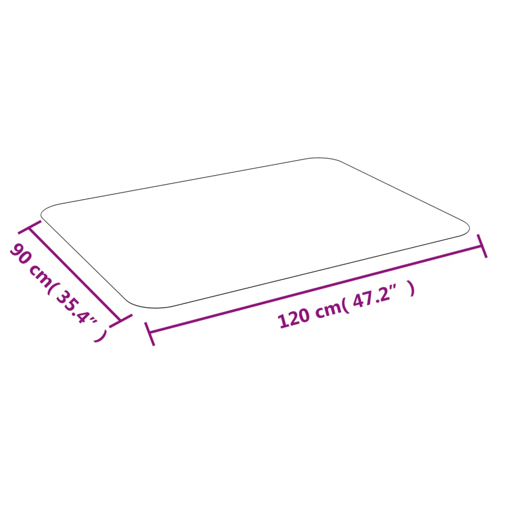 Vloermat voor laminaat of tapijt 90x120 cm is nu te koop bij PeponiXL, paradijselijk wonen!