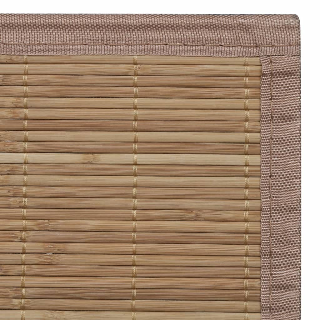 Tapijt rechthoekig 150x200 cm bamboe bruin is nu te koop bij PeponiXL, paradijselijk wonen!