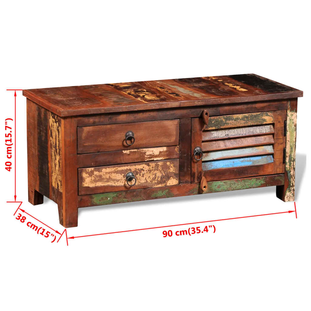 Tv-meubel massief gerecycled hout is nu te koop bij PeponiXL, paradijselijk wonen!