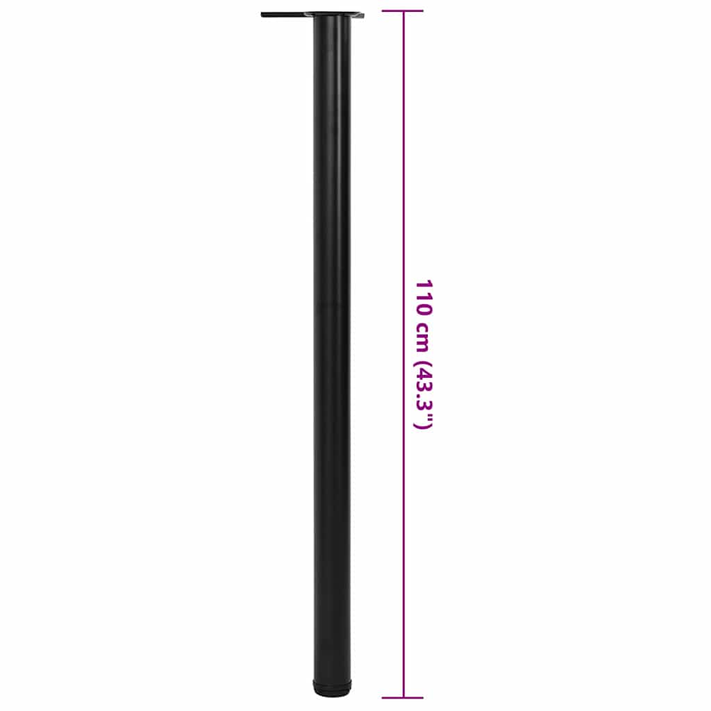 Tafelpoten in hoogte verstelbaar zwart 1100 mm 4 st is nu te koop bij PeponiXL, paradijselijk wonen!