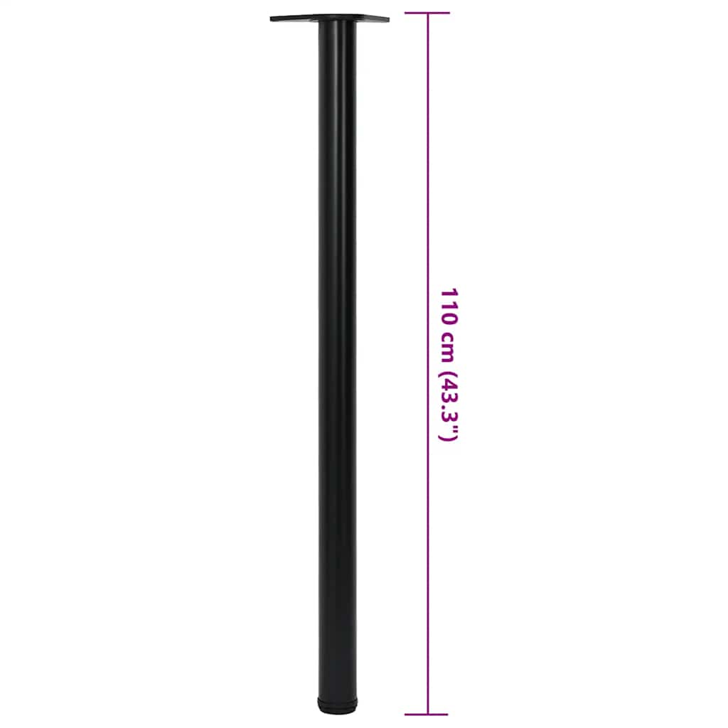 Tafelpoten in hoogte verstelbaar zwart 1100 mm 4 st is nu te koop bij PeponiXL, paradijselijk wonen!