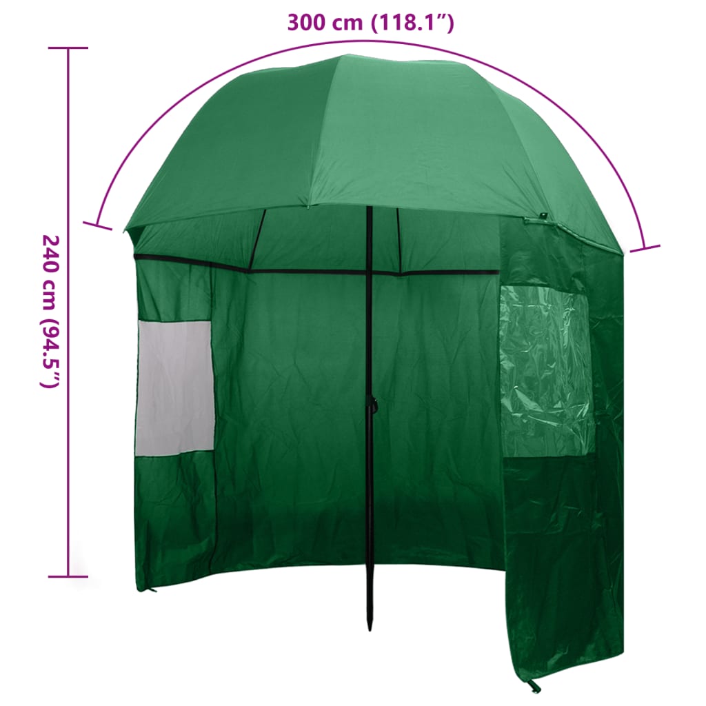Visparaplu groen 300 x 240 cm is nu te koop bij PeponiXL, paradijselijk wonen!