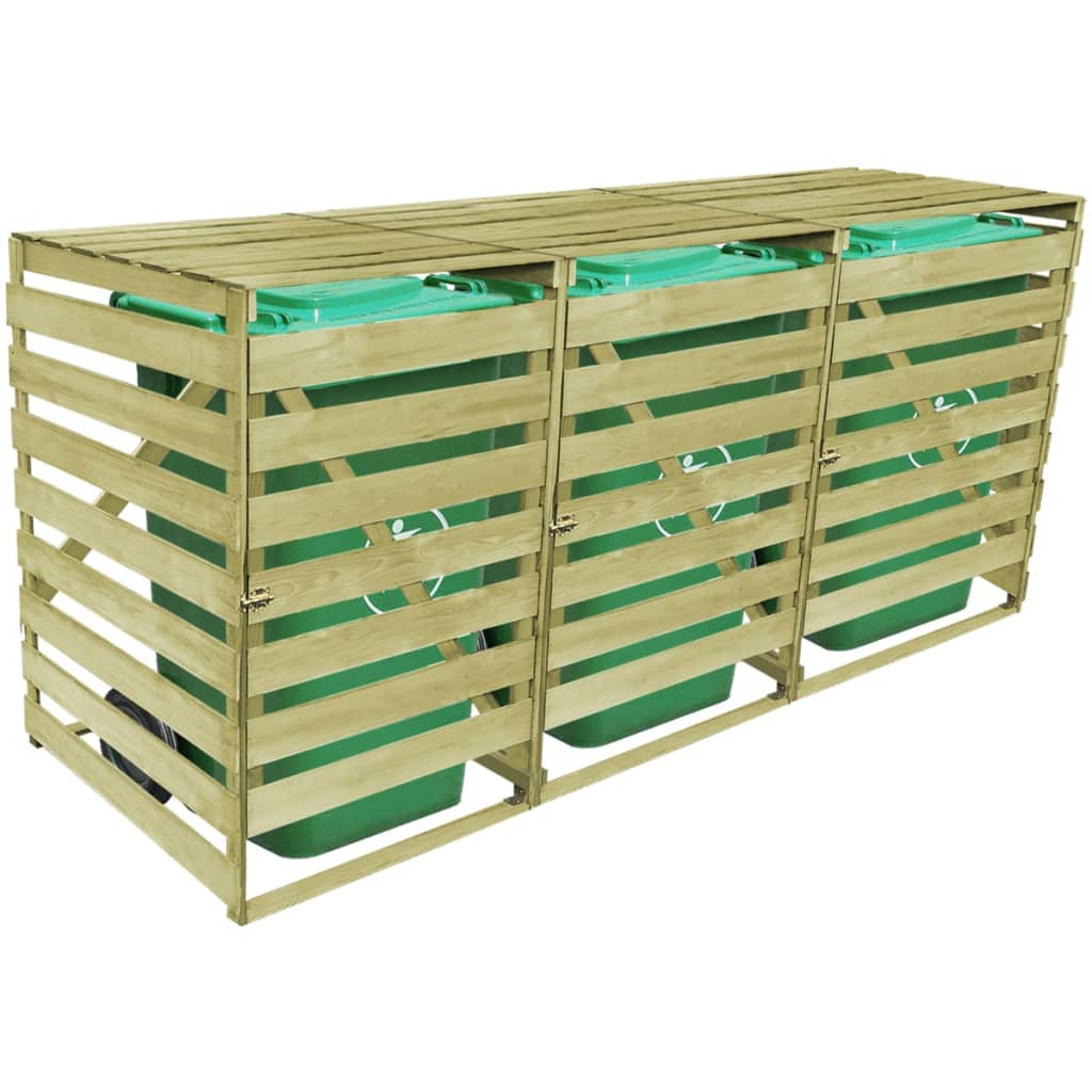 Containerberging driedubbel 240 L geïmpregneerd hout is nu te koop bij PeponiXL, paradijselijk wonen!