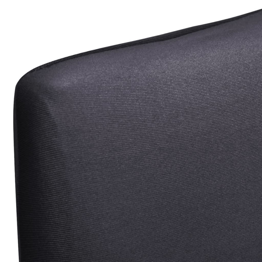 Stoelhoezen 4 st stretch recht antracietkleurig is nu te koop bij PeponiXL, paradijselijk wonen!