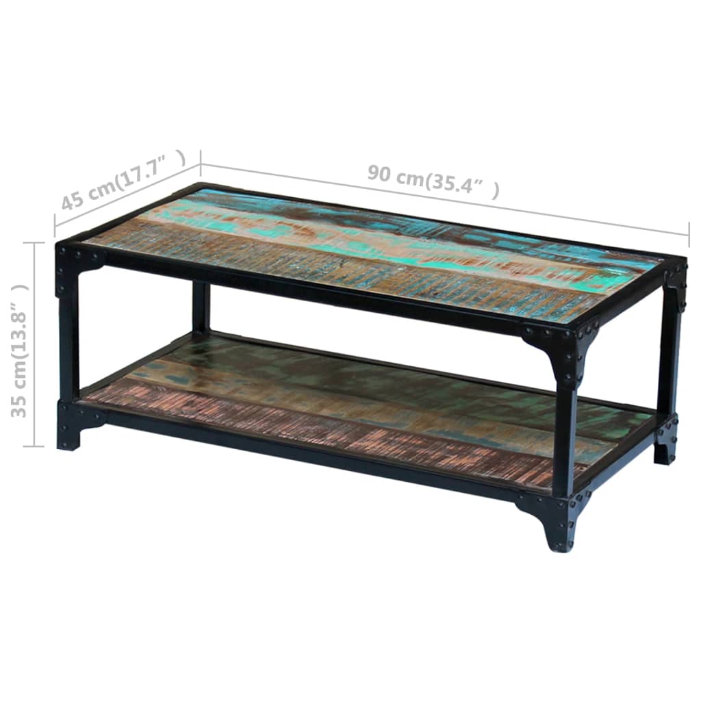 Salontafel massief gerecycled hout is nu te koop bij PeponiXL, paradijselijk wonen!