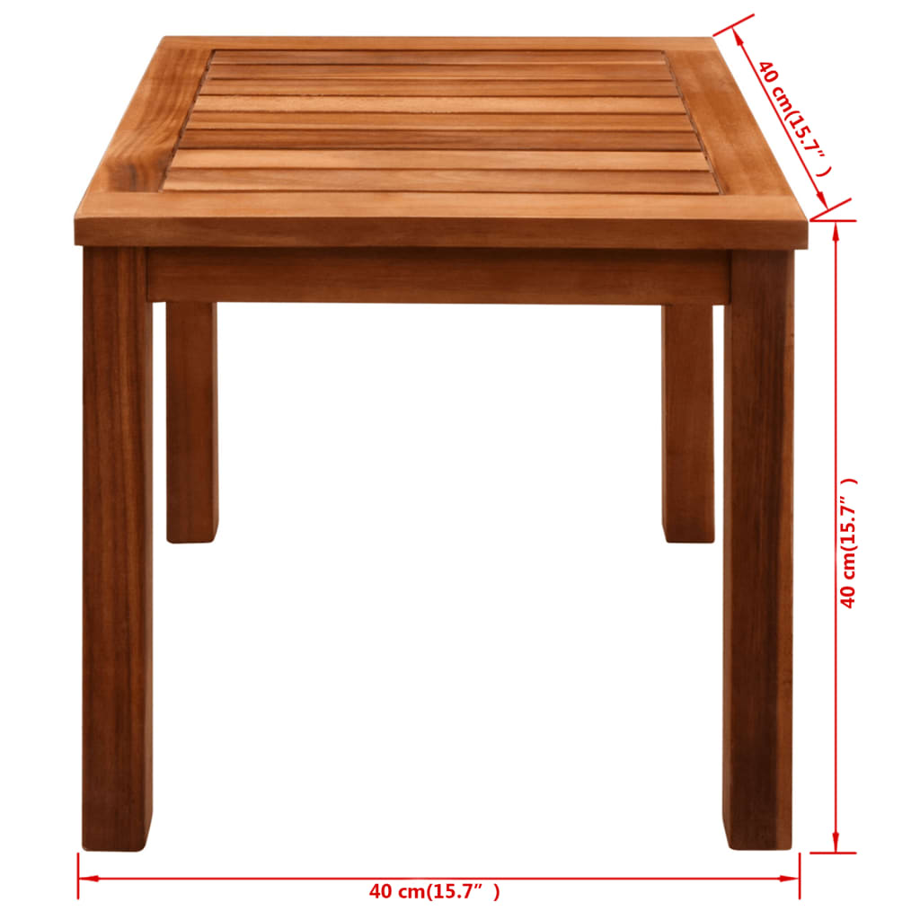 Ligbedden 2 st met tafel massief acaciahout en textileen is nu te koop bij PeponiXL, paradijselijk wonen!